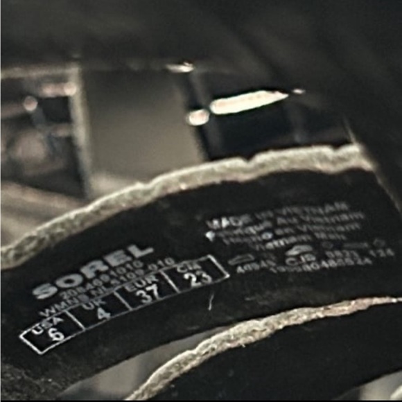 New Sorel Ona Black Platform Sandals 6 - Picture 8 of 9